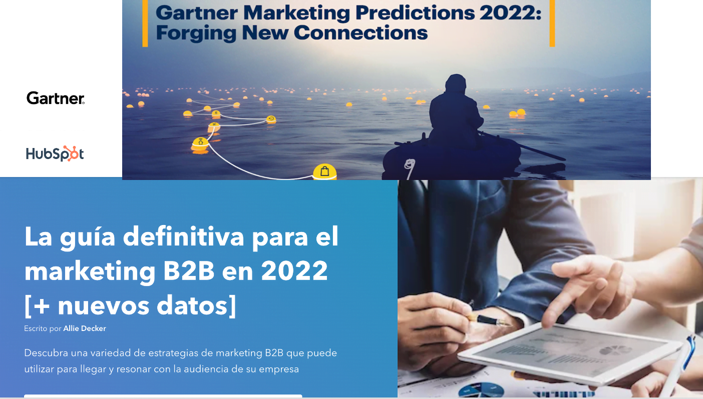 Tendencias de Marketing Digital B2B para 2022 según Gartner y Hubspot Tendencias de Marketing Digital B2B para 2022 según Gartner y Hubspot