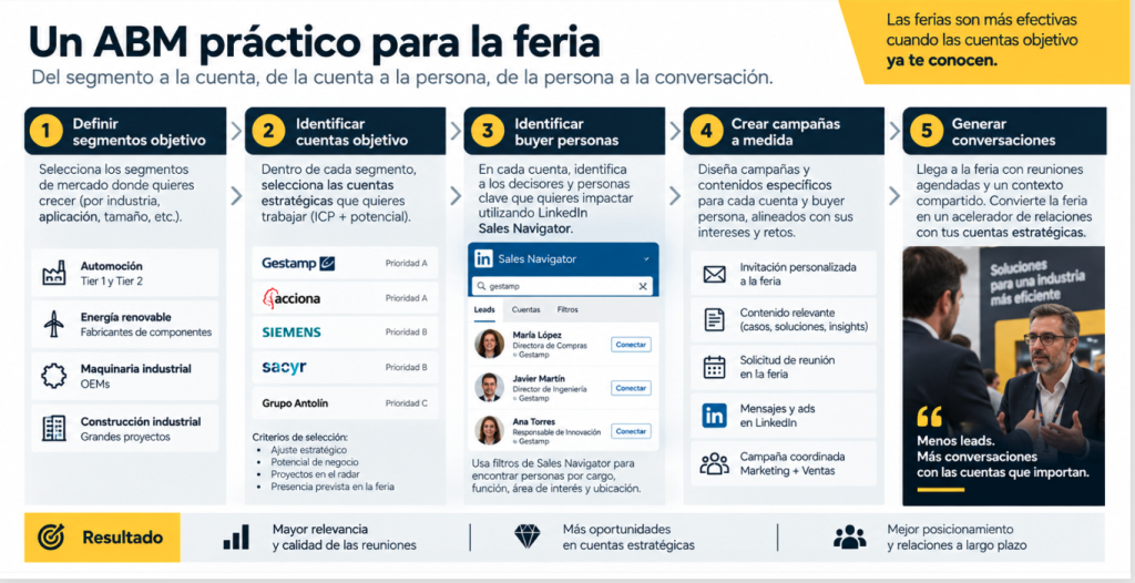ABM para preparar una feria industrial